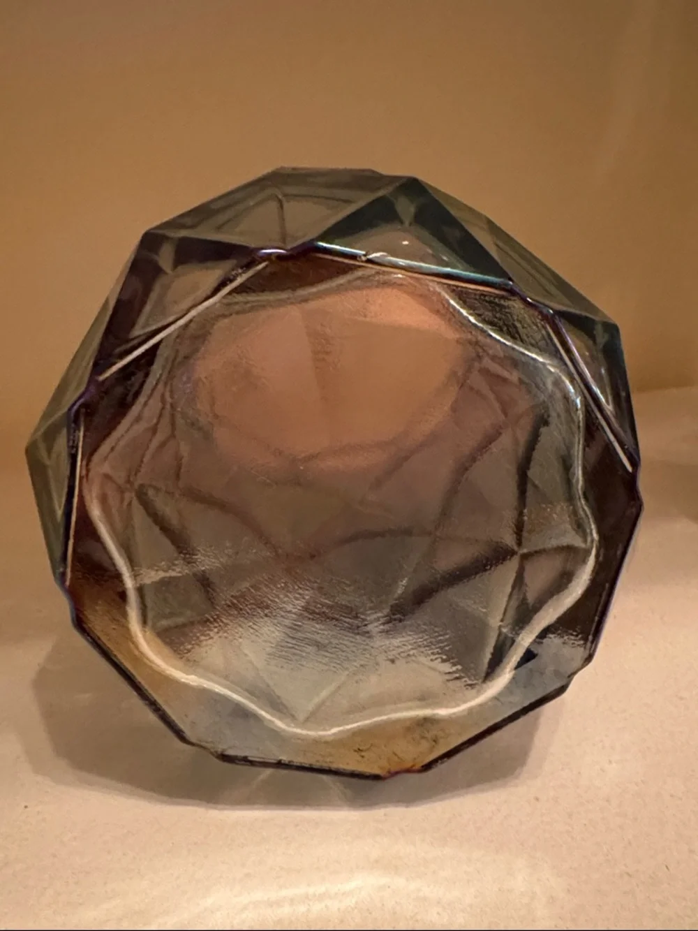 Iridescent (2) Geo Glass Vase